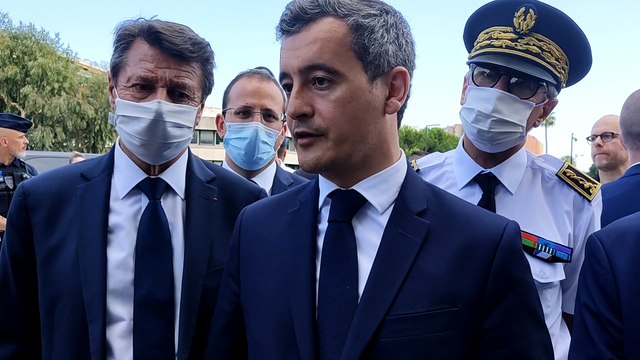 Gérald Darmanin en visite surprise à Nice aux Moulins