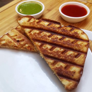 Grilled Paneer Sandwich - Dhaba Style - Ajmer Recipe - Ajmer Rasoi Khazaana