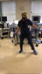 Respiratory Therapist Breaks into a Dance Dressed In PPE