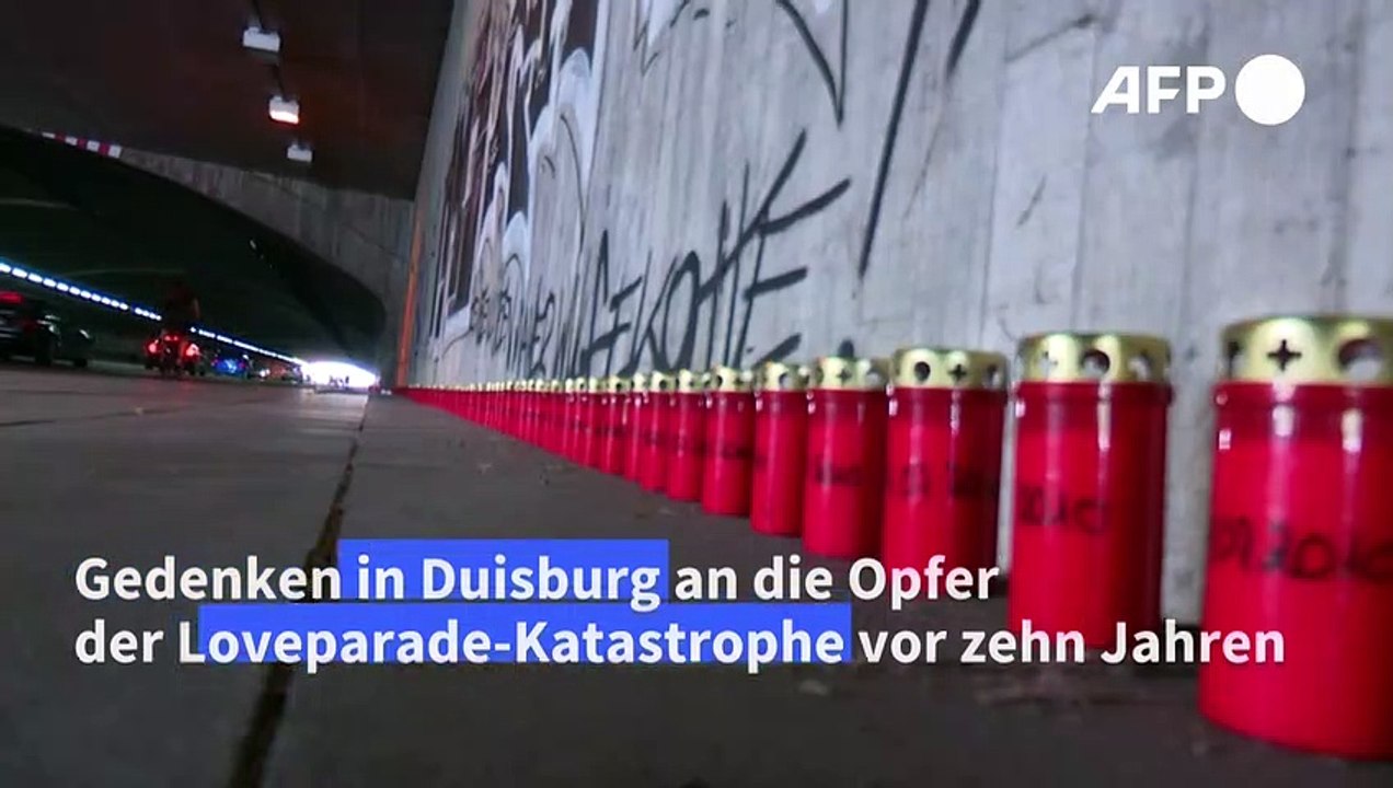 Gedenken an Loveparade-Opfer in Duisburg