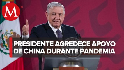 AMLO agradece a China por los insumos médicos
