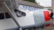 L'ancien pilote de chasse mayennais Roger Desplanques fête ses 100 ans en reprenant les commandes d'un avion
