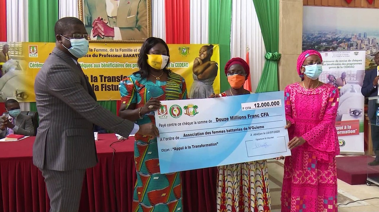 Un appui de 48 millions de F CFA de la CEDEAO pour l'autonomisation de la femme en Côte d'Ivoire.