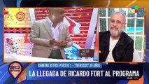 La inolvidable llegada de Ricardo Fort a Intrusos