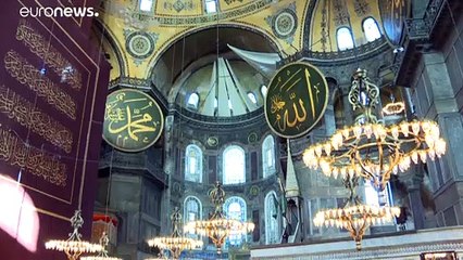 La antigua iglesia bizantina Santa Sofía de Estambul acoge el primer rezo musulmán en 86 años