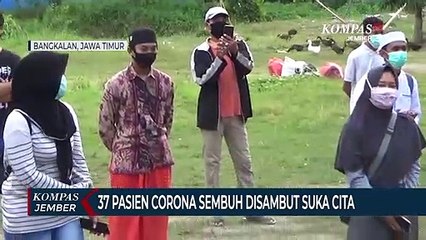37 Pasien Corona Sembuh Disambut Suka Cita