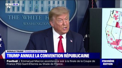 "Je dois protéger les Américains": Donald Trump annule la convention républicaine en Floride