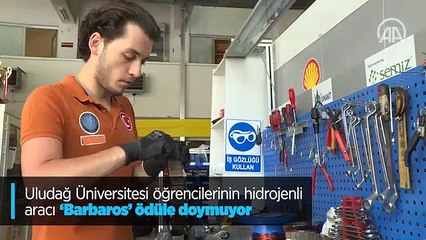Uludağ Üniversitesi öğrencilerinin hidrojenli aracı 'Barbaros' ödüle doymuyor