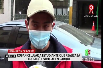 Profesor le regaló un celular a su alumno que fue víctima de robo en plena exposición virtual