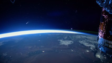 La comète Neowise depuis l'ISS