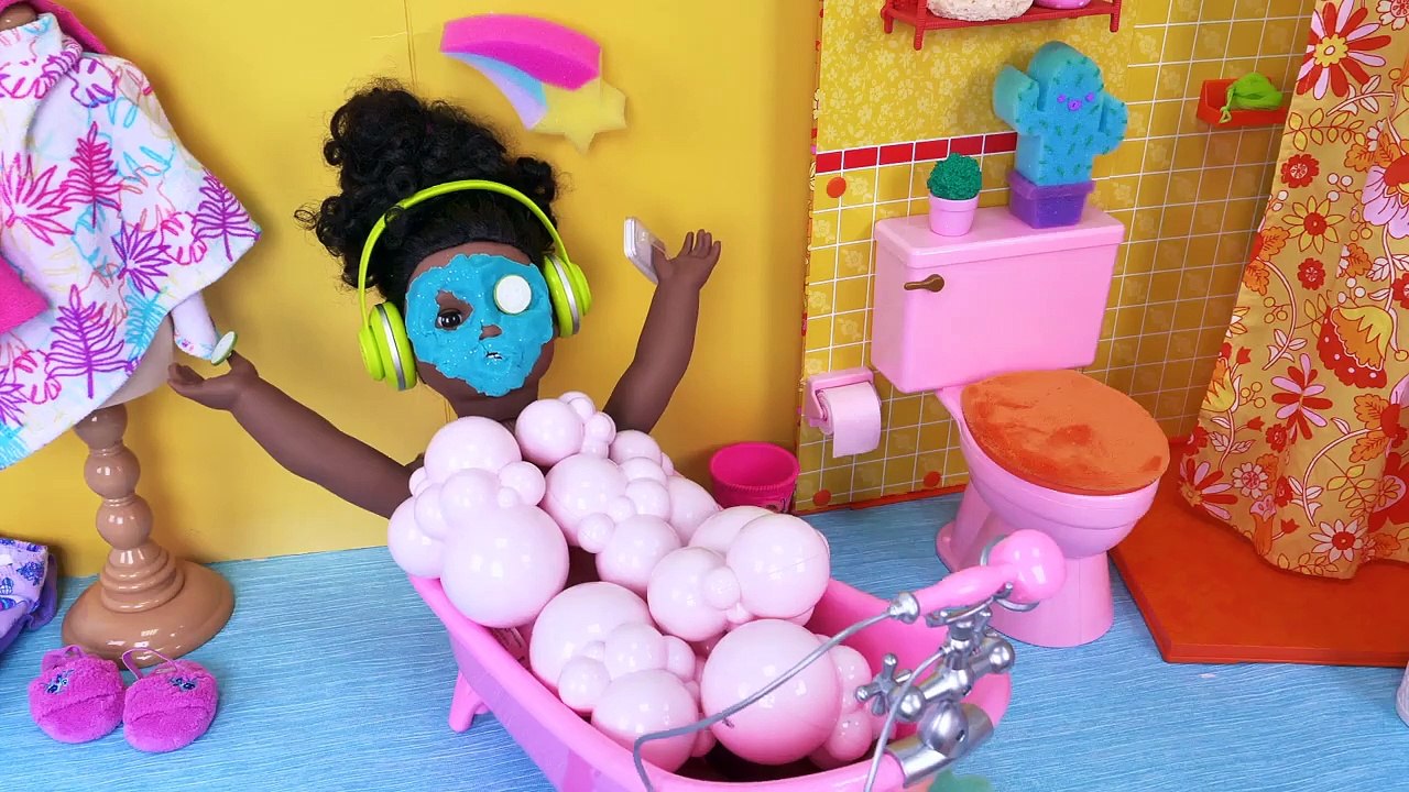Baby Doll Bathroom Morning Routine Beauty Face Mask! video Dailymotion