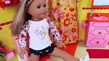 Baby Doll Sisters School Morning Routine Dress up Toys!