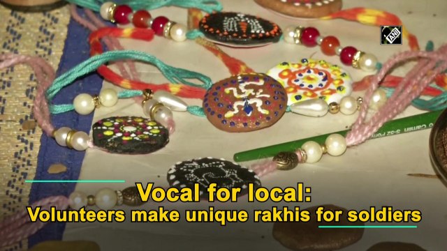 Vocal for local: Volunteers make unique rakhis for soldiers