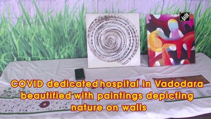 This Covid-19 hospital has paintings of nature on walls