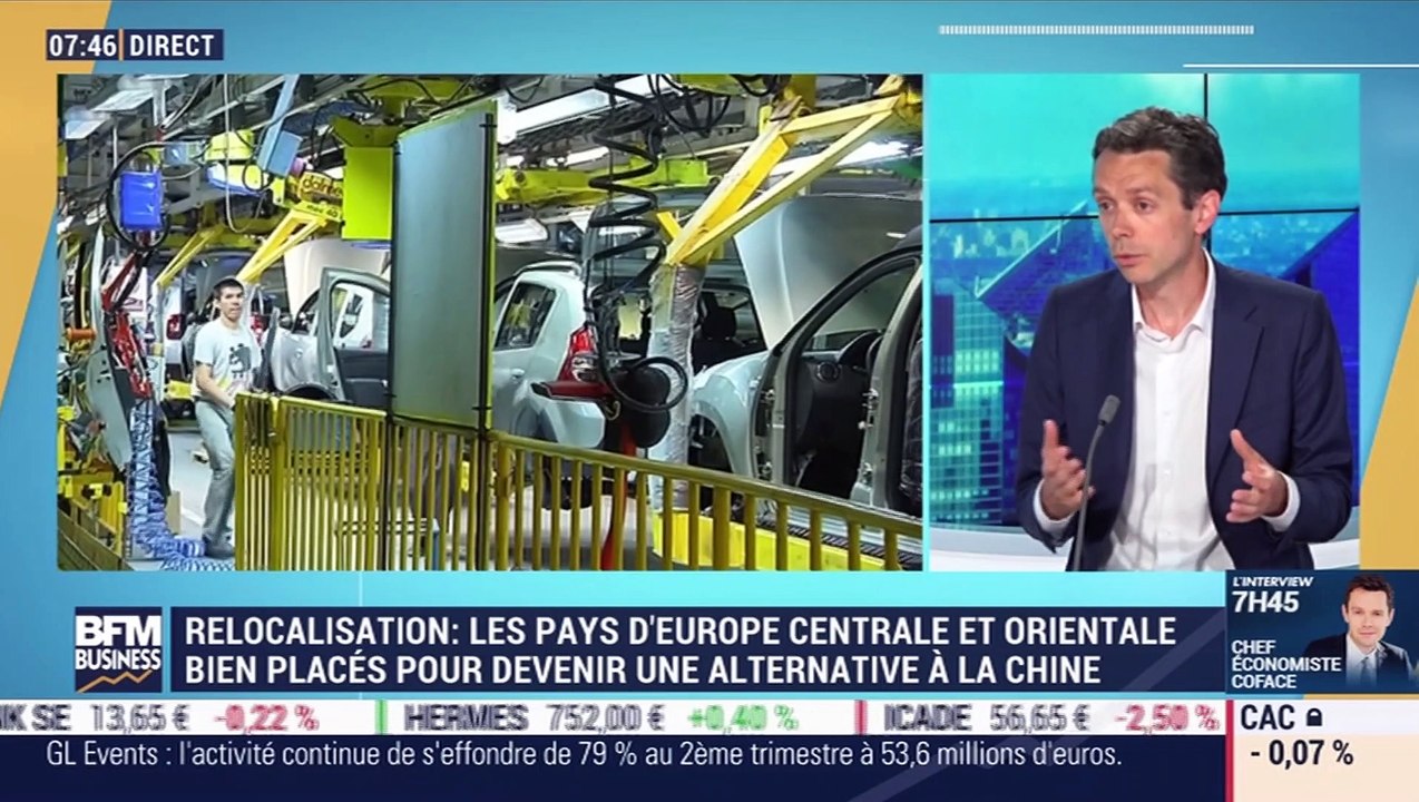 Julien Marcilly (Coface) : Quelles activités relocaliser en Europe de l'Est ? - 24/07