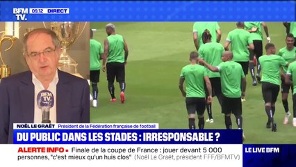 Noël Le Graët: "On ne serrera pas la main, on fera une revue. La coupe sera remise avec toutes les garanties"