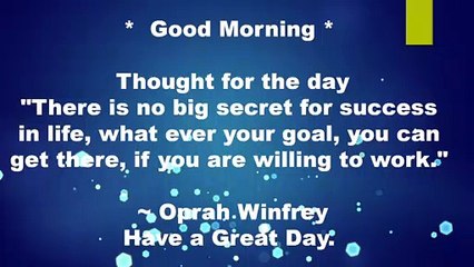 Good Morning -with  best thoughts