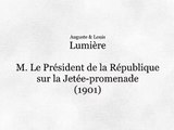M. le président de la République sur la Jetée-promenade (El Presidente de la República en el paseo marítimo) [1901]