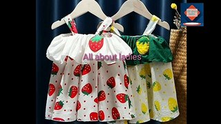 Comfortable baby girl frock design/ casual wear kids dress/ kids outfits