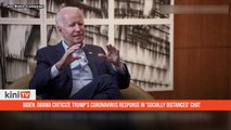 Biden, Obama criticize Trump's coronavirus response in 'socially distanced' chat