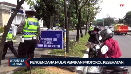 Pengendara Motor Mulai Abaikan Protokol Kesehatan
