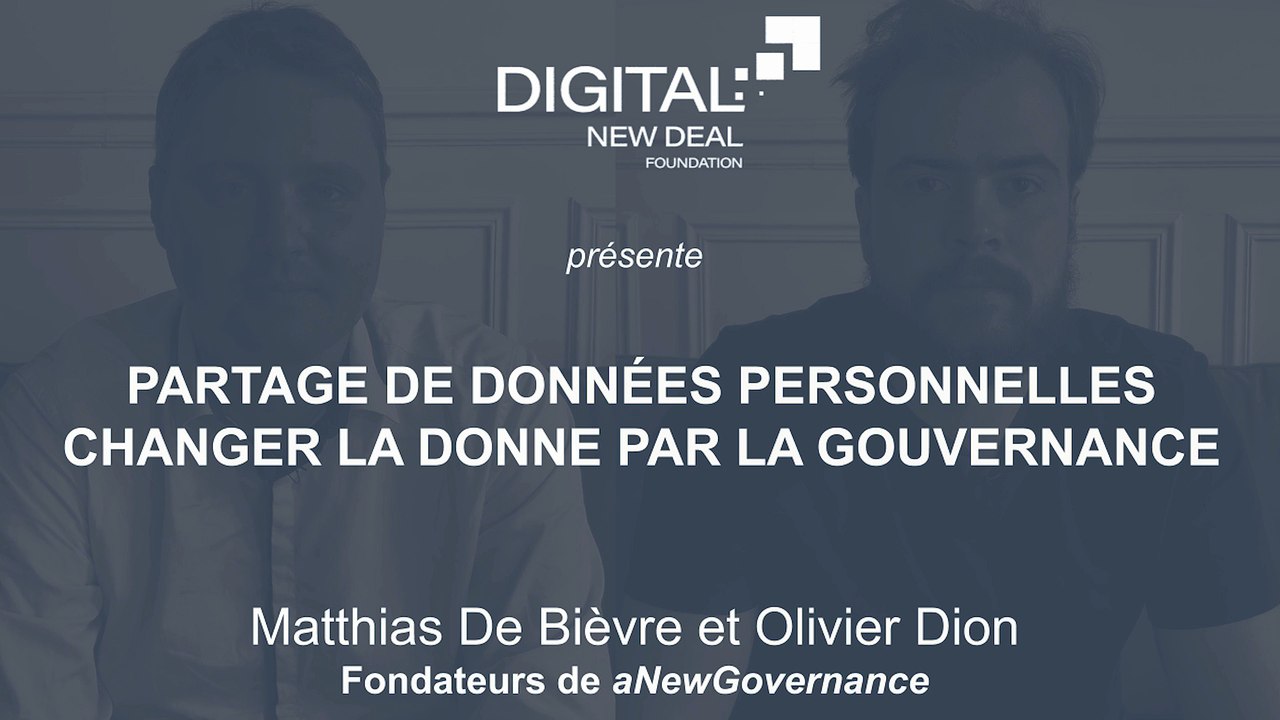 Partage des données personnelles - changer la donne par la gouvernance