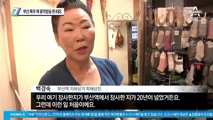 부산 폭우 때 음악방송 튼 KBS