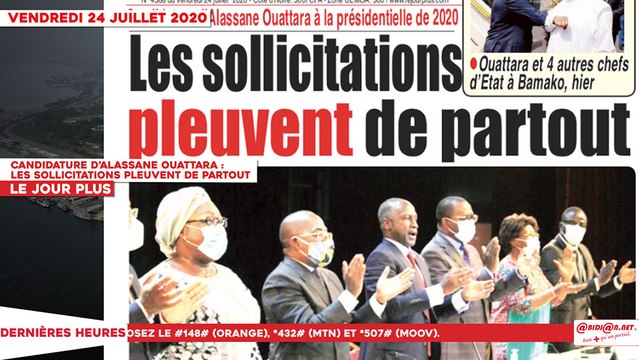 Le Titrologue du 24 Juillet 2020 : Candidature d’Alassane Ouattara - Les sollicitations pleuvent de partout