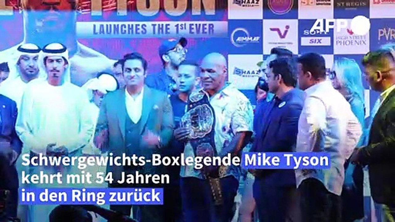 Mike Tyson steigt mit 54 wieder in den Ring