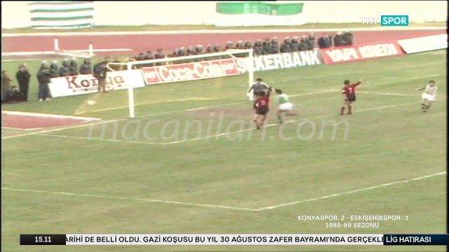 Konyaspor 2-1 Eskişehirspor [HD] 06.11.1988 - 1988-1989 Turkish 1st League Matchday 12