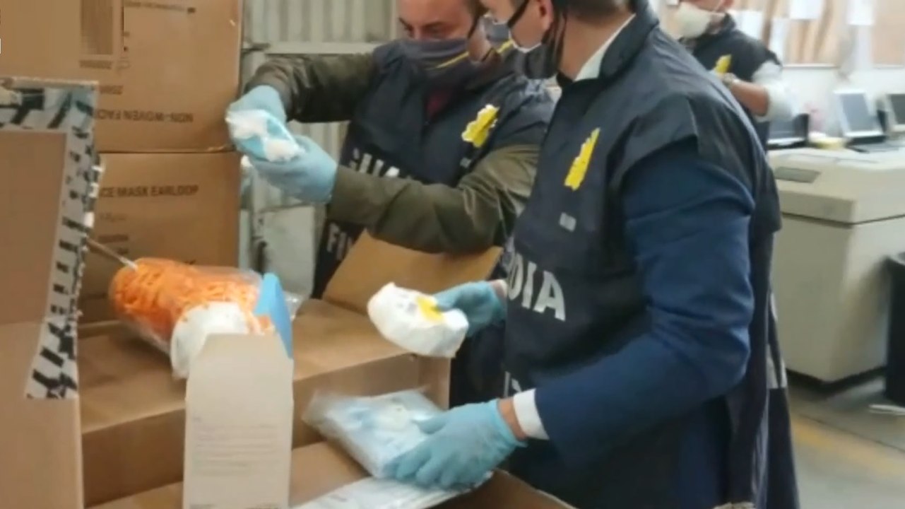 Roma - Sequestrate oltre 320mila mascherine non sicure (24.07.20)