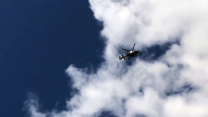 Police helicopter over Northampton