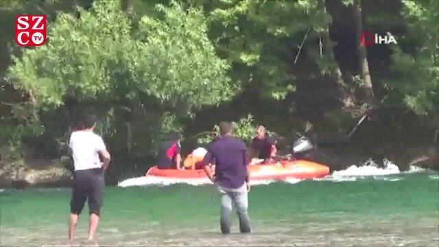 Piknik yaparken suda mahsur kaldılar