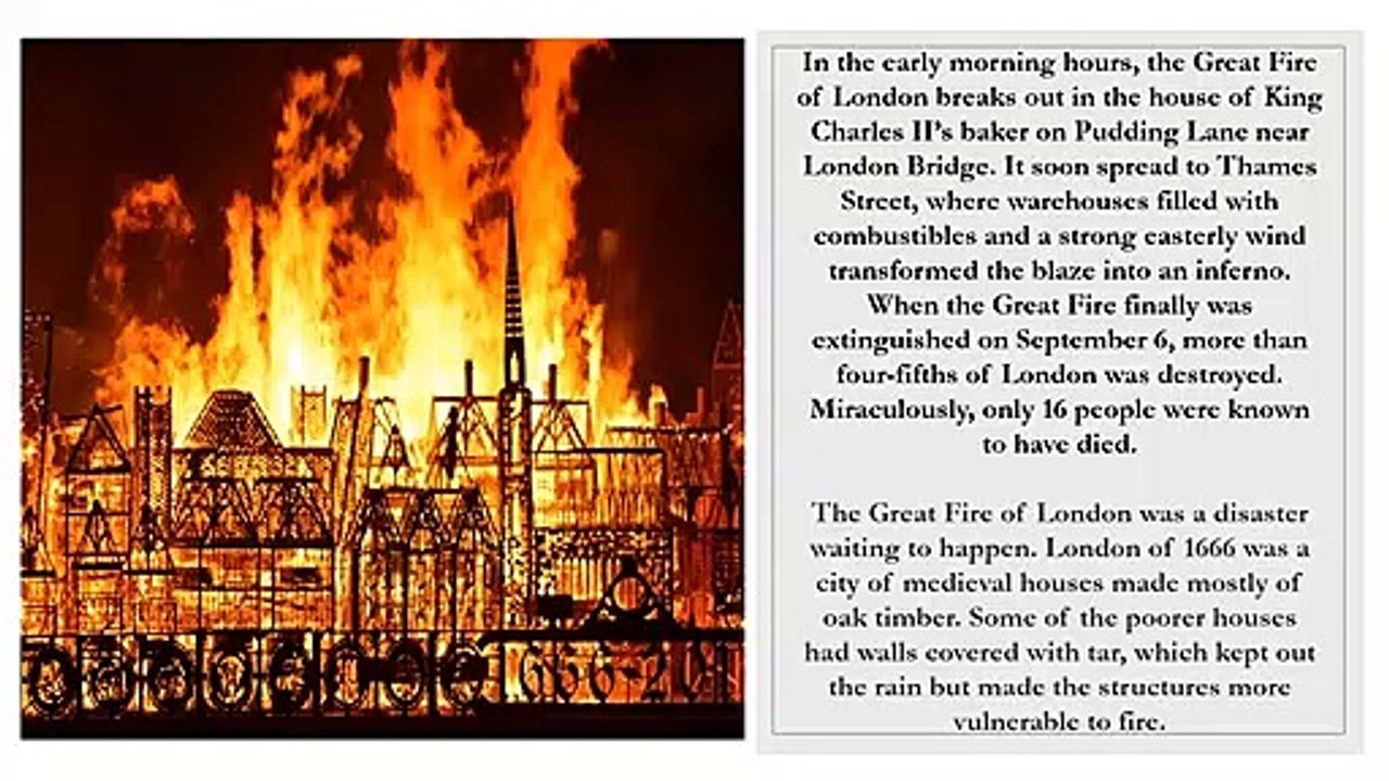 The Great Fire of London.