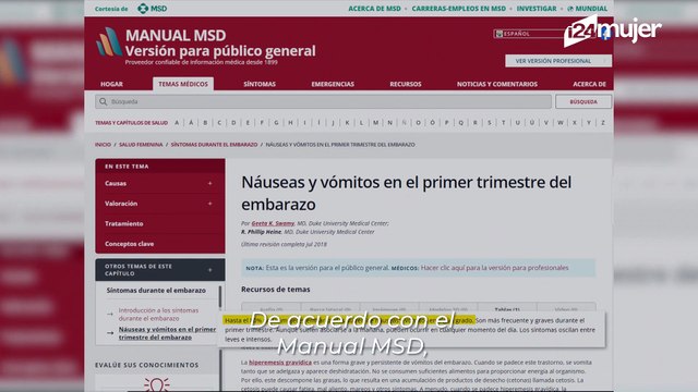 ¿En qué momento dejan de ser 'normales' las nauseas durante el embarazo?