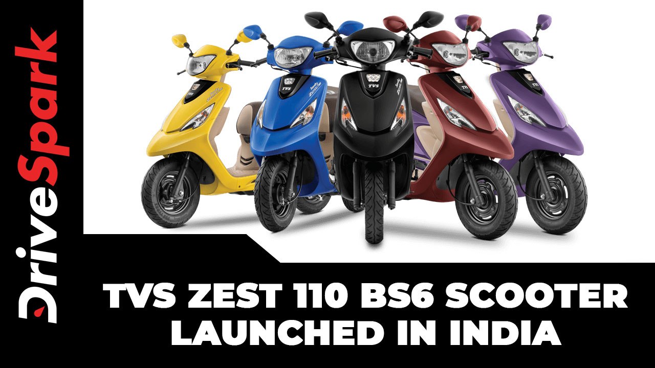TVS Zest 110 BS6 Scooter Launched In India | Pr...