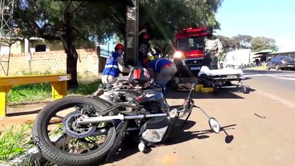 EcoSport e moto se envolvem em acidente na Região do Lago