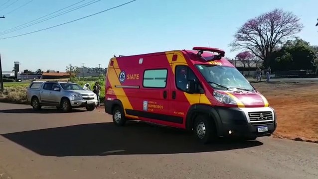 Motociclista fica ferido em colisão na marginal da BR-467