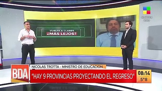 Nicolás Trotta, ministro de Educación habla de la vuelta a clases