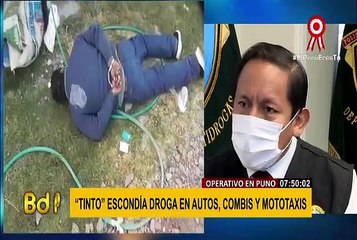 'Tinto': narcotraficantes internacionales operaban en Puno