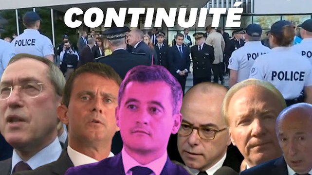 Un fait divers, une visite ministérielle : quand Darmanin copie-colle ses prédécesseurs