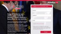 ¿República o monarquía? Firma y exige un referéndum ahora