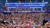 Trump Cancels Republican Convention in Florida
