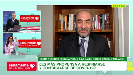 ¿Salir con el cabello mojado me hace propenso al Covid-19? | Sanamente con el Doctor Elmer Huerta (HOY)
