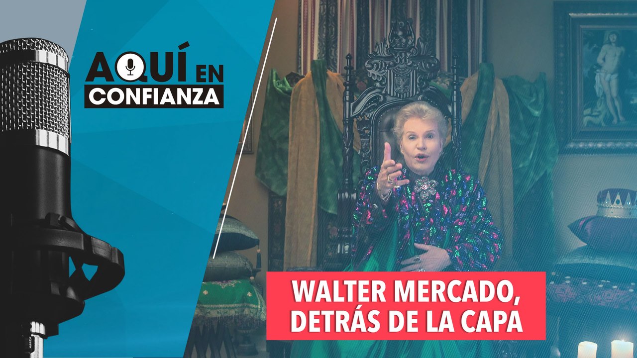 Walter Mercado detrás de la capa