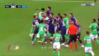 Shocking Horror challenge on  Mbappe followed by mass brawl