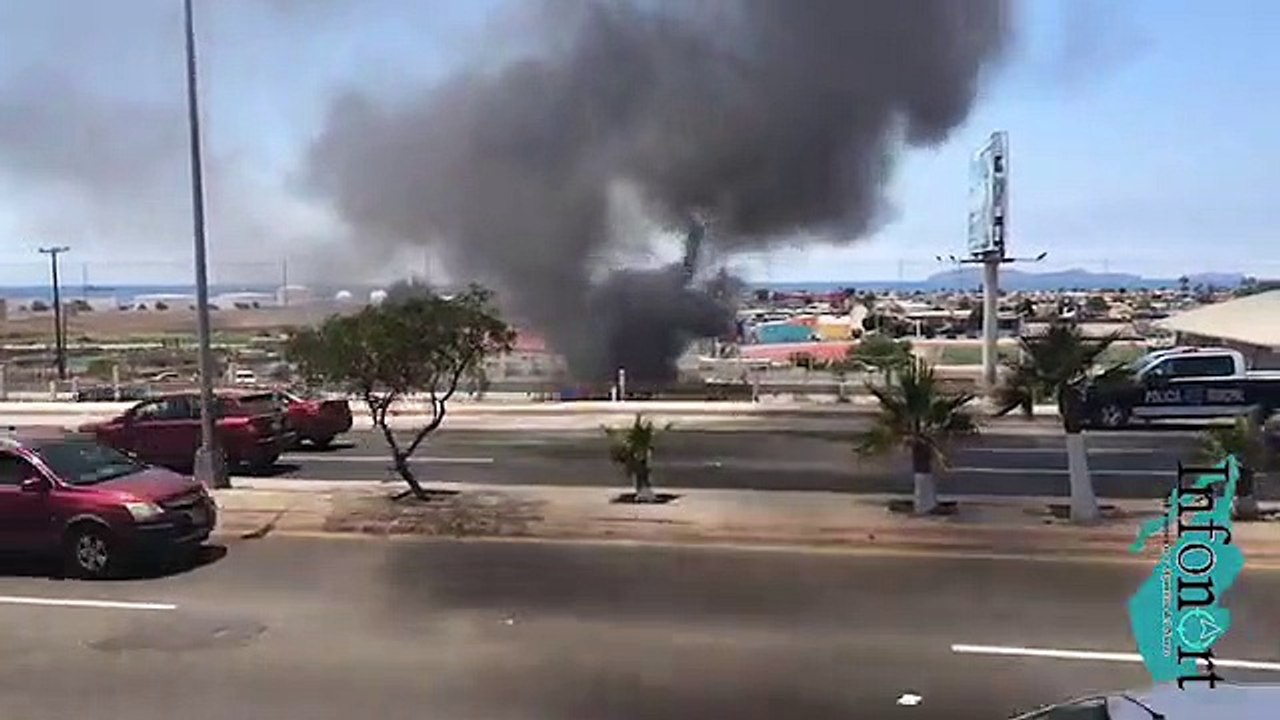 Incendio en la Escenica Rosarito reporte de Infonort