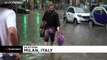 Fortes chuvas causam inundações em Milão
