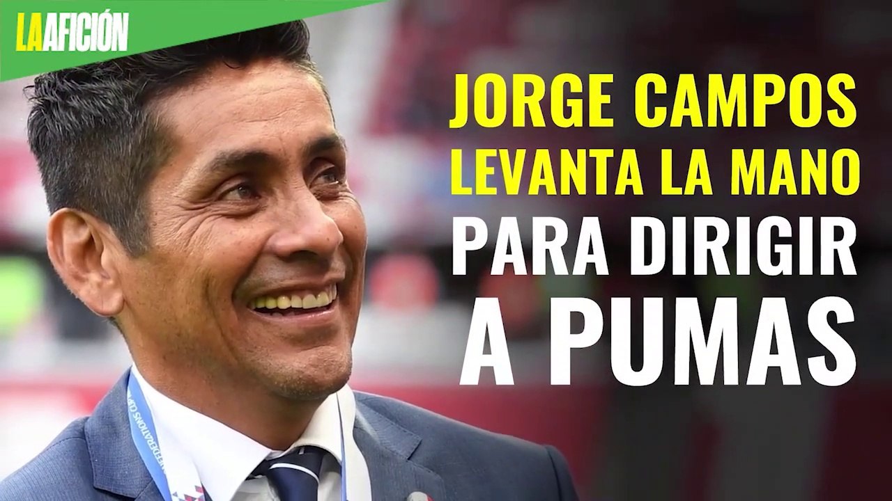 Jorge Campos levanta la mano para dirigir a Pumas: "estamos cerca"