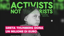 Greta Thunberg dona a favore di organizzazioni per il cambiamento climatico